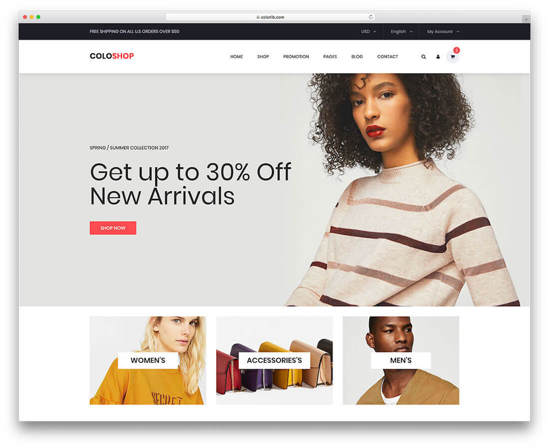 E Commerce Website Template