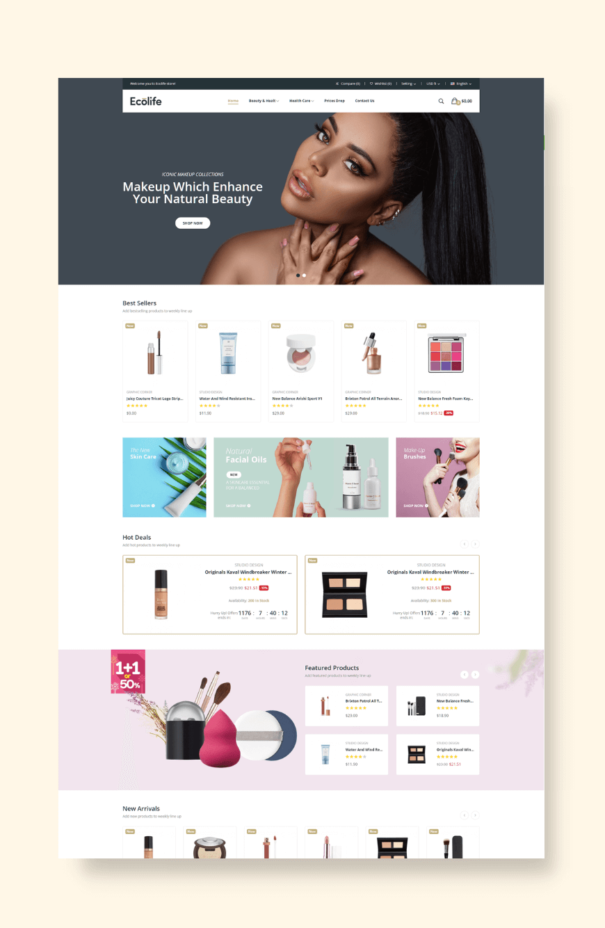 Ecommerce Template Free