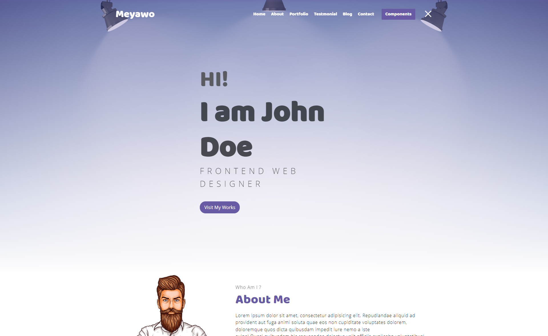 Free Portfolio Website Templates