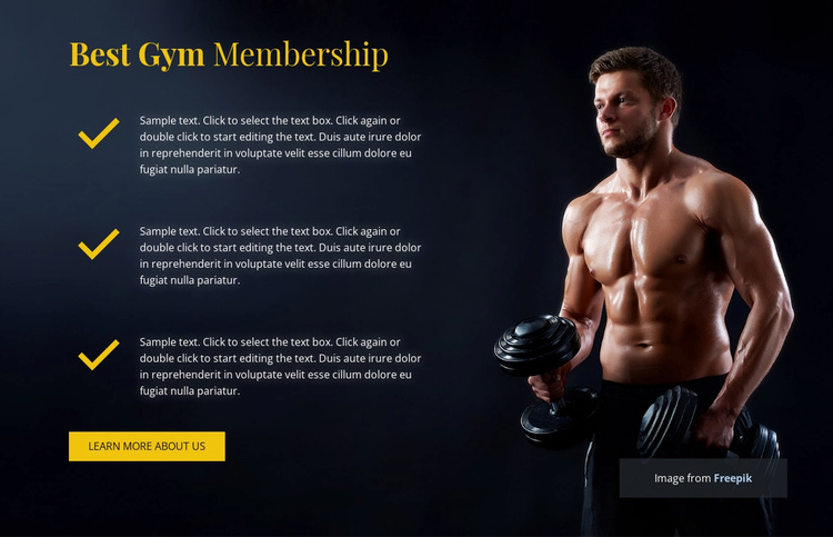 Gym Website Template
