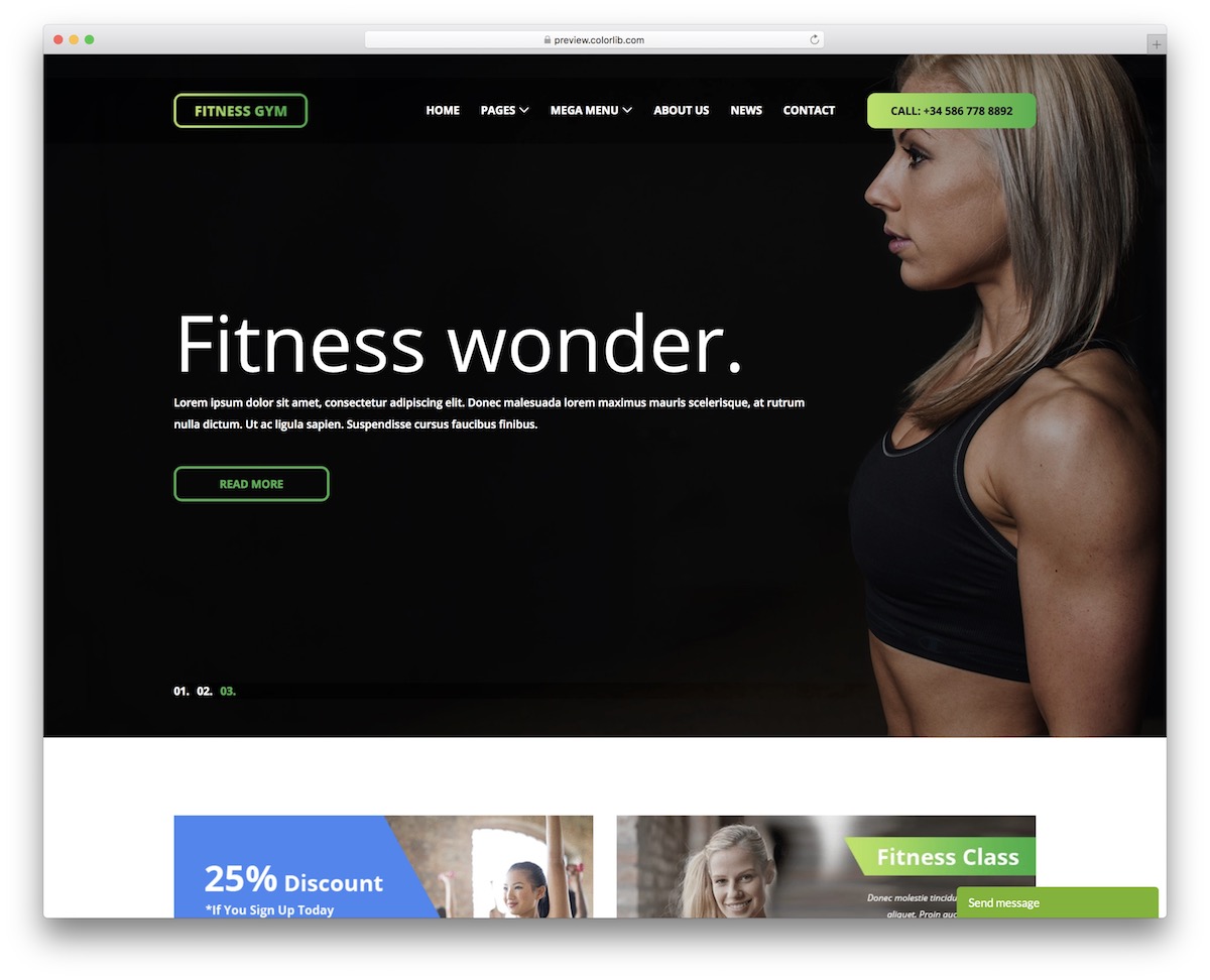 Gym Website Template