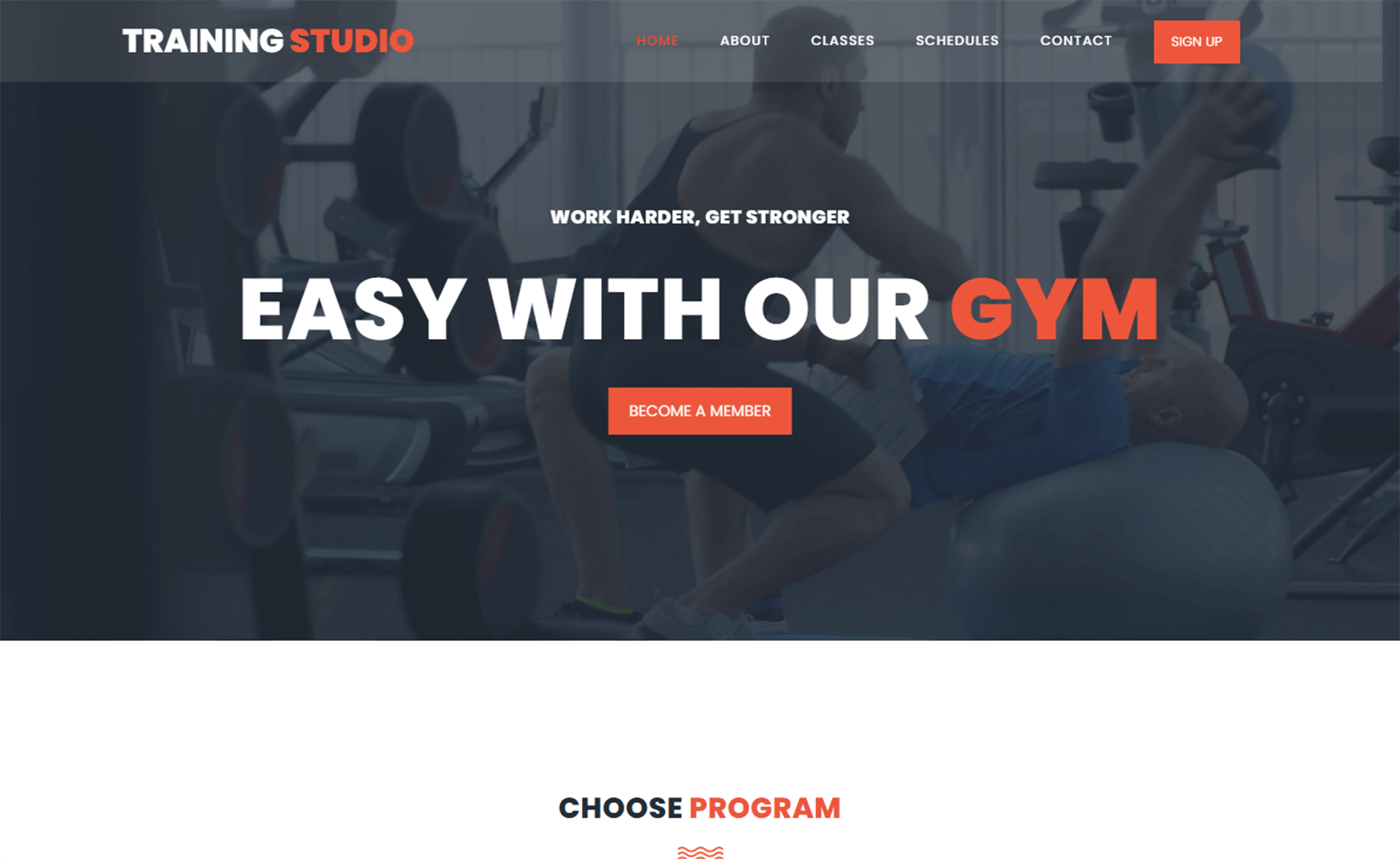 Gym Website Template