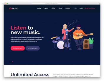 Music Website Templates