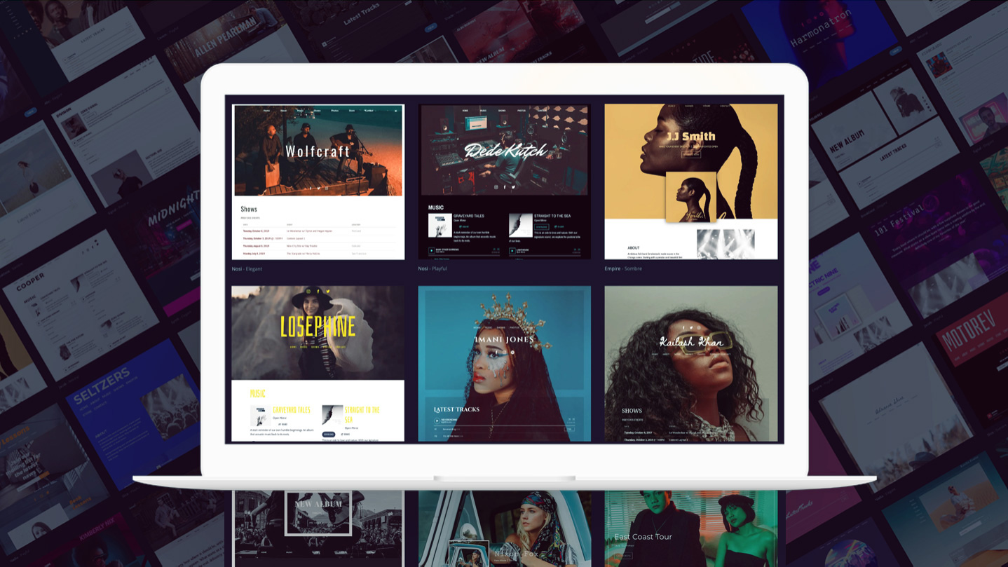 Music Website Templates