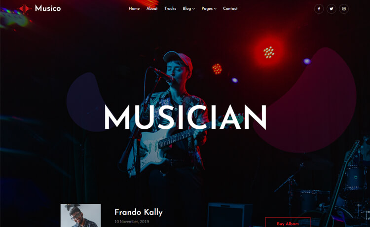 Music Website Templates