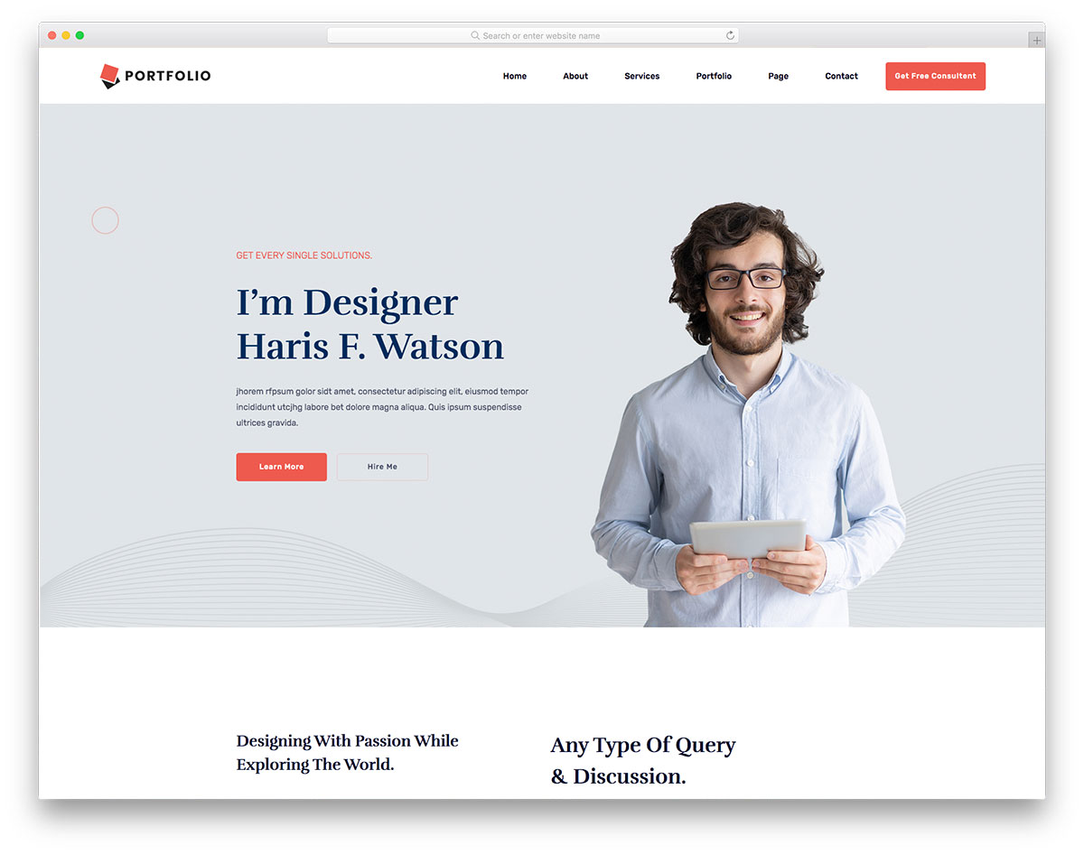 Personal Portfolio Website Templates